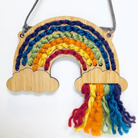 Rainbow Embroidery Hanger or Necklace (Set of 4)