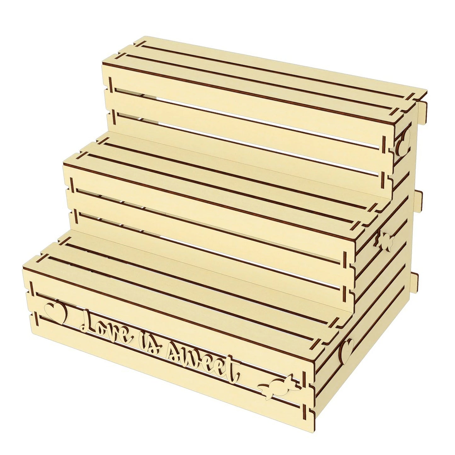 Wooden Crate Tiered Display Sweet Stand