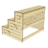 Wooden Crate Tiered Display Sweet Stand