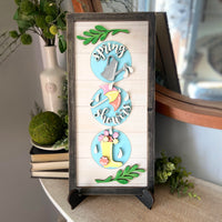 Six Seasonal Themed Interchangeable Designs Sign And Easel Version 1