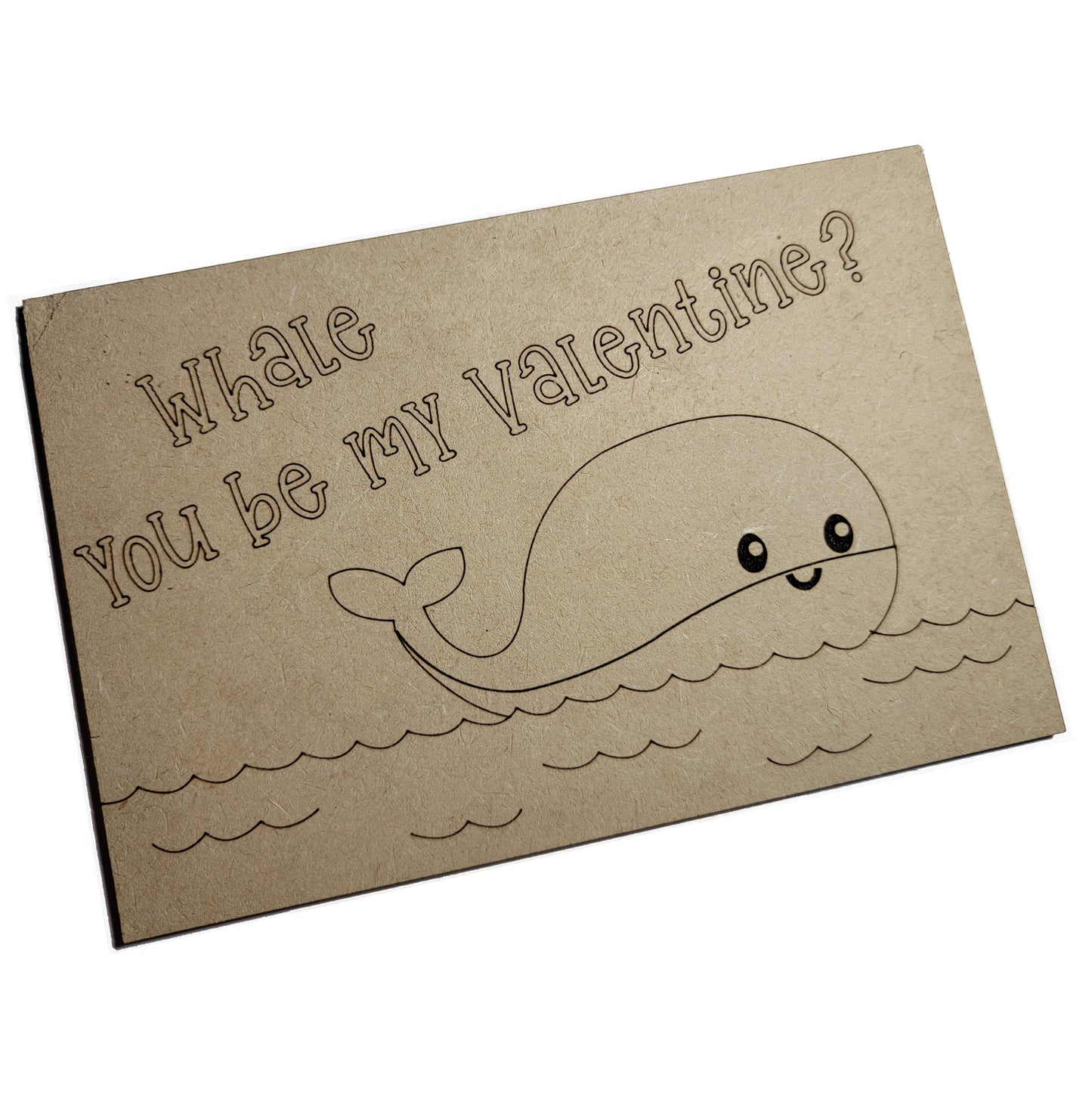 Whale Valentine Postcard