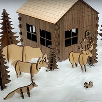 Winter Wonderland Cabin and Creatures